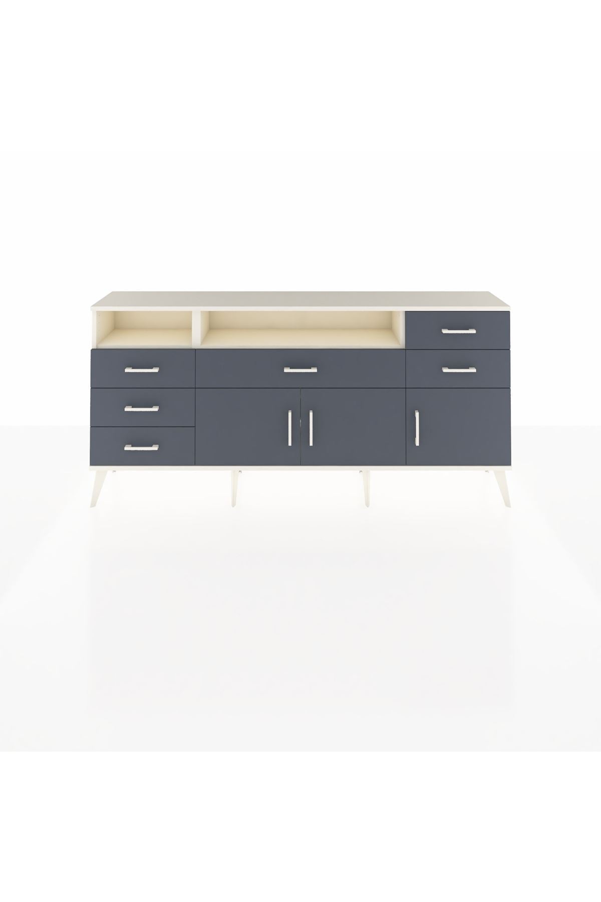 Arges Konsol 3 Raflı 6 Çekmeceli 3 Kapaklı 176x30x83 - S148M014V08A