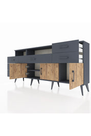 Arges Konsol 3 Raflı 6 Çekmeceli 3 Kapaklı 176x30x83 - S148M014V11A