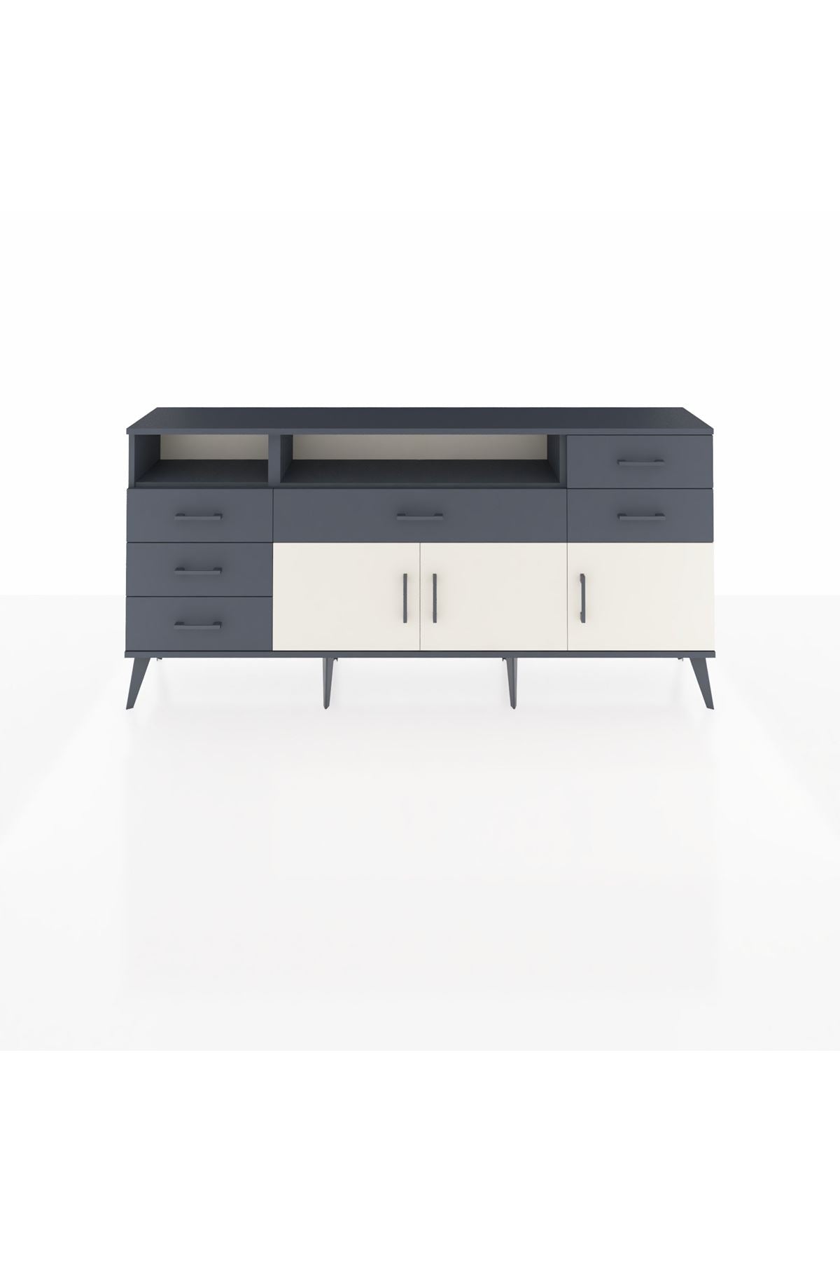Arges Konsol 3 Raflı 6 Çekmeceli 3 Kapaklı 176x30x83 - S148M014V14A