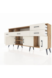 Arges Konsol 3 Raflı 6 Çekmeceli 3 Kapaklı 176x30x83 - S148M014V22A