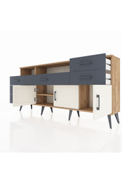 Arges Konsol 3 Raflı 6 Çekmeceli 3 Kapaklı 176x30x83 - S148M014V23A