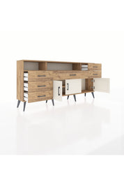 Arges Konsol 3 Raflı 6 Çekmeceli 3 Kapaklı 176x30x83 - S148M014V24A
