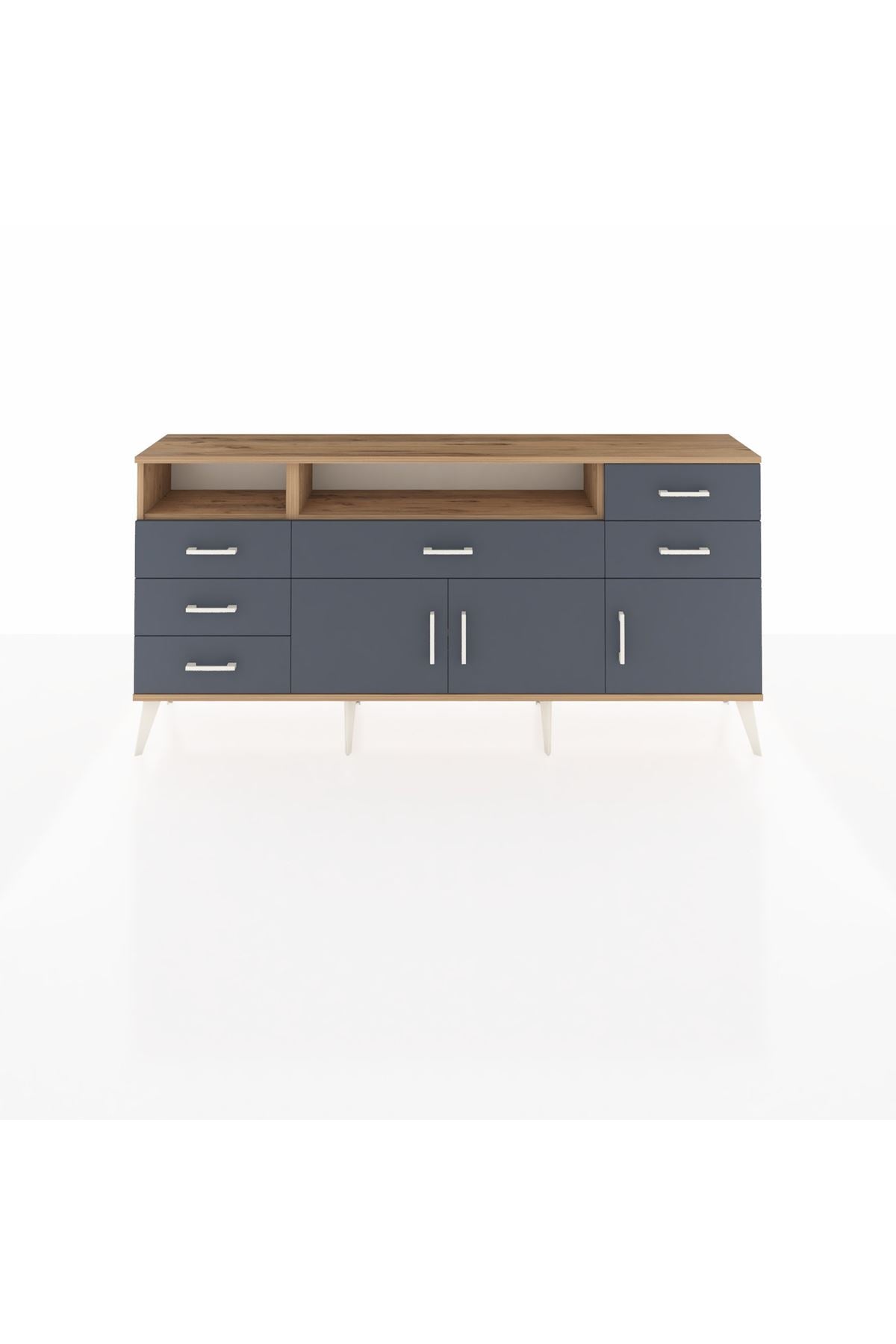 Arges Konsol 3 Raflı 6 Çekmeceli 3 Kapaklı 176x30x83 - S148M014V26A