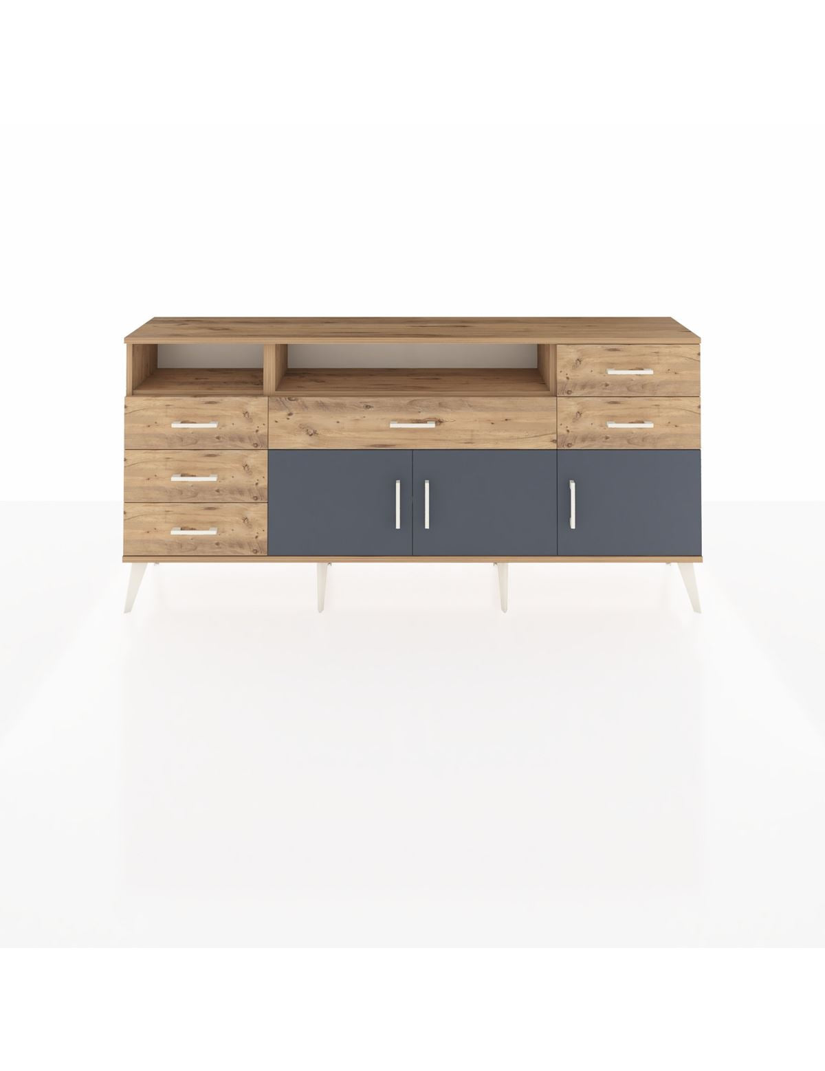 Arges Konsol 3 Raflı 6 Çekmeceli 3 Kapaklı 176x30x83 - S148M014V27A