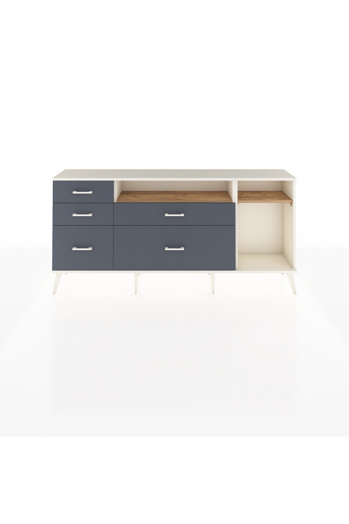 Arges Konsol 2 Raflı 5 Çekmeceli 176x30x83 - S148M015V02A