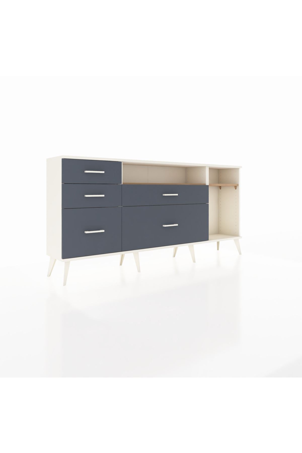 Arges Konsol 2 Raflı 5 Çekmeceli 176x30x83 - S148M015V02A