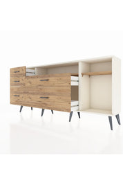 Arges Konsol 2 Raflı 5 Çekmeceli 176x30x83 - S148M015V03A