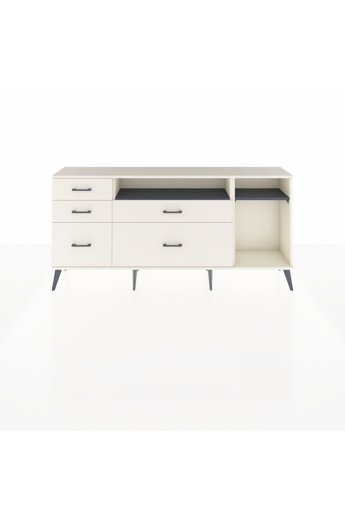 Arges Konsol 2 Raflı 5 Çekmeceli 176x30x83 - S148M015V07A