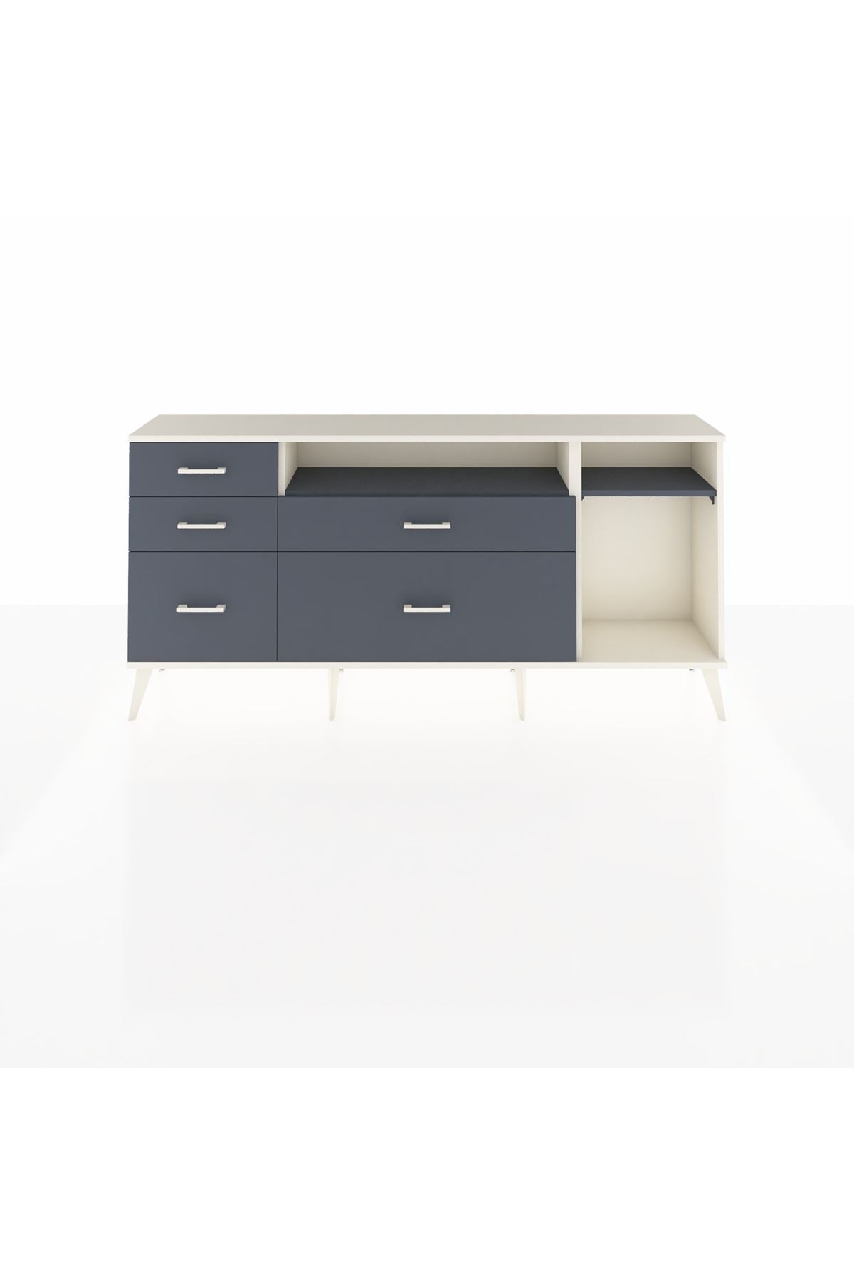 Arges Konsol 2 Raflı 5 Çekmeceli 176x30x83 - S148M015V08A