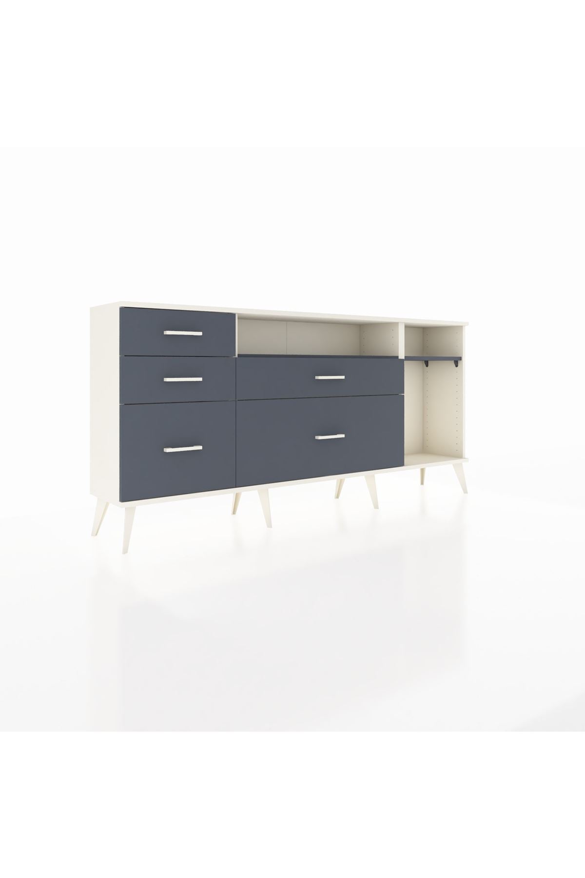 Arges Konsol 2 Raflı 5 Çekmeceli 176x30x83 - S148M015V08A
