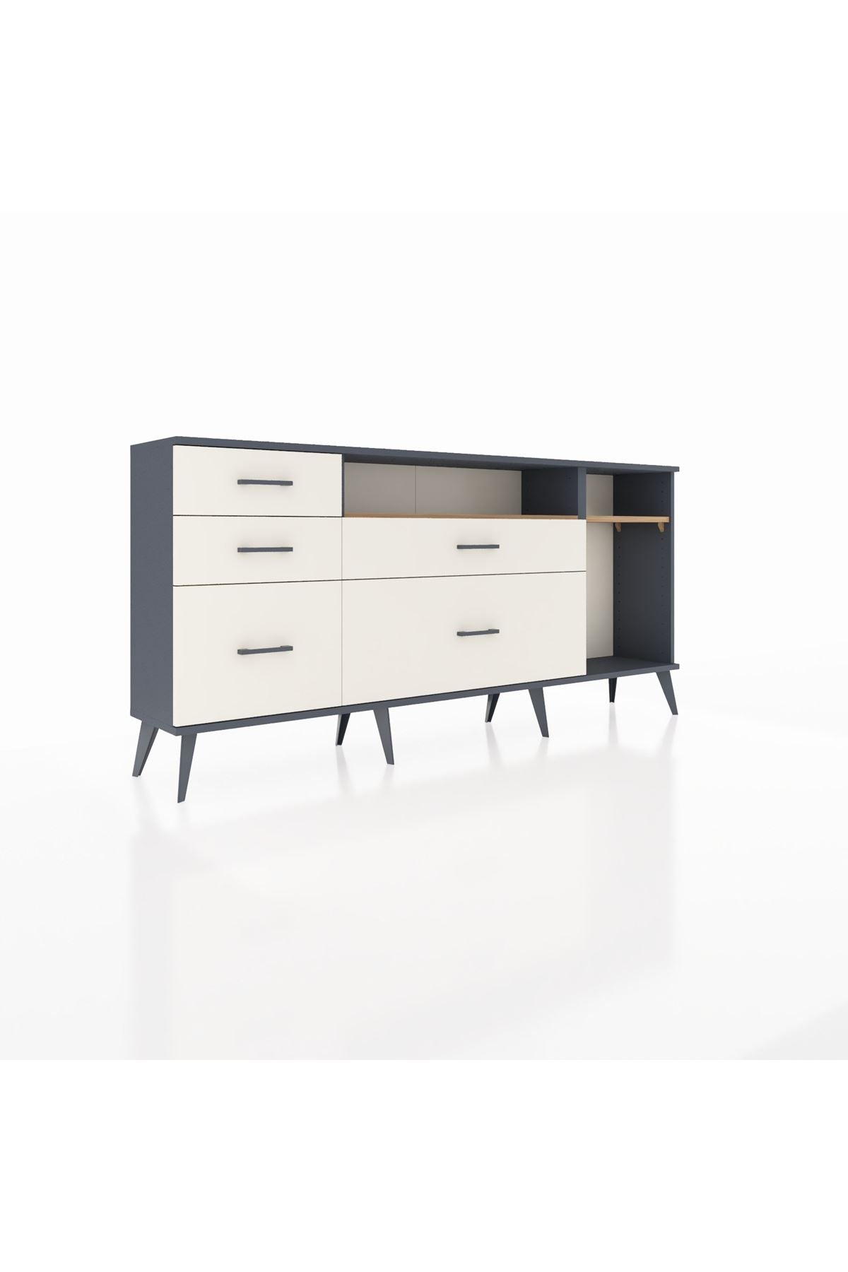 Arges Konsol 2 Raflı 5 Çekmeceli 176x30x83 - S148M015V10A