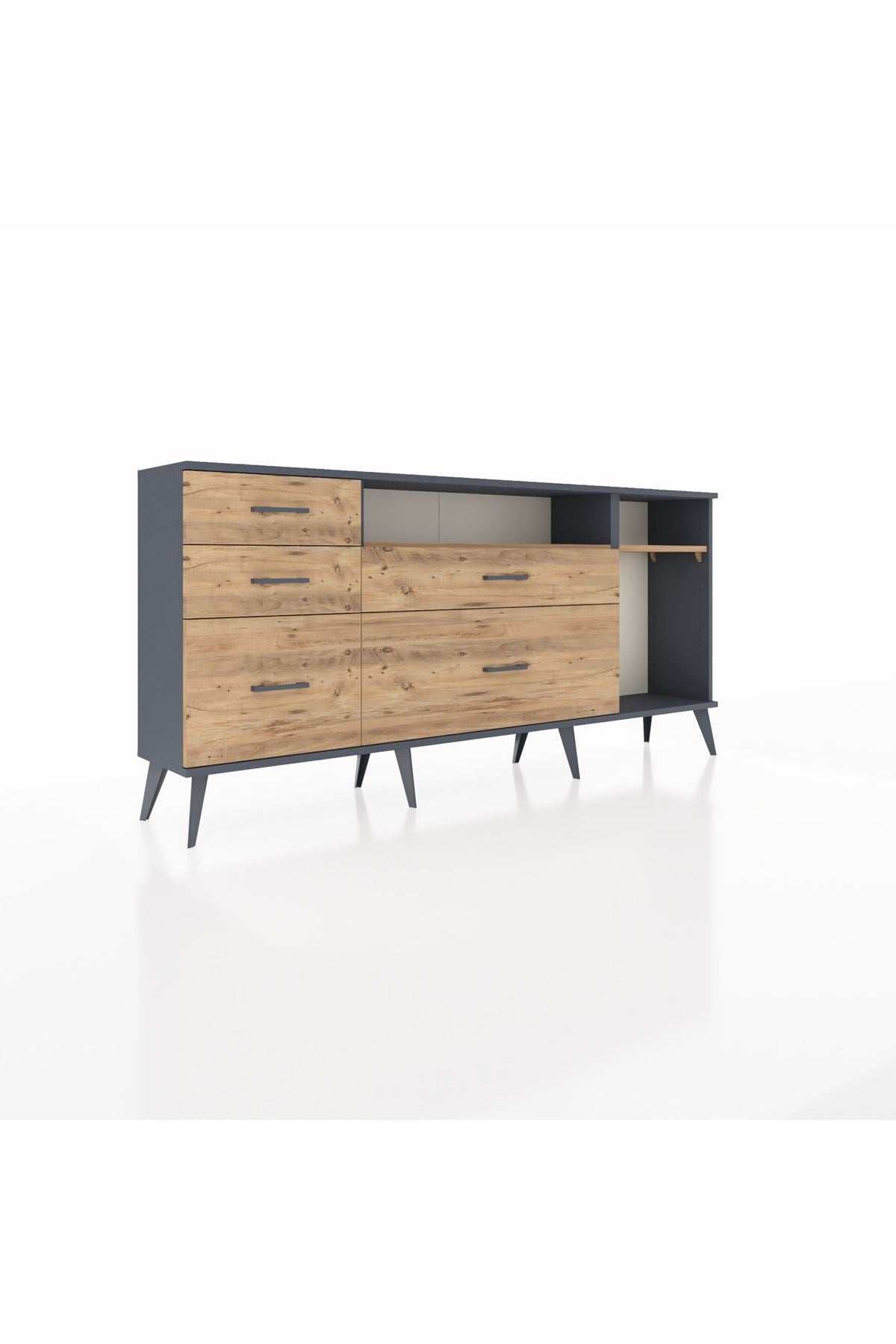 Arges Konsol 2 Raflı 5 Çekmeceli 176x30x83 - S148M015V12A