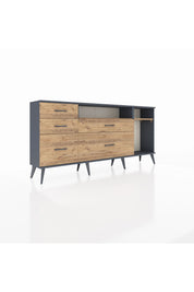Arges Konsol 2 Raflı 5 Çekmeceli 176x30x83 - S148M015V12A