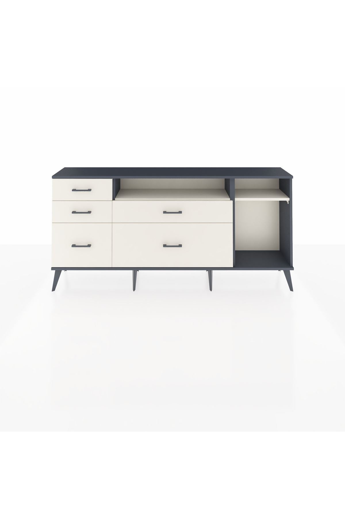 Arges Konsol 2 Raflı 5 Çekmeceli 176x30x83 - S148M015V13A