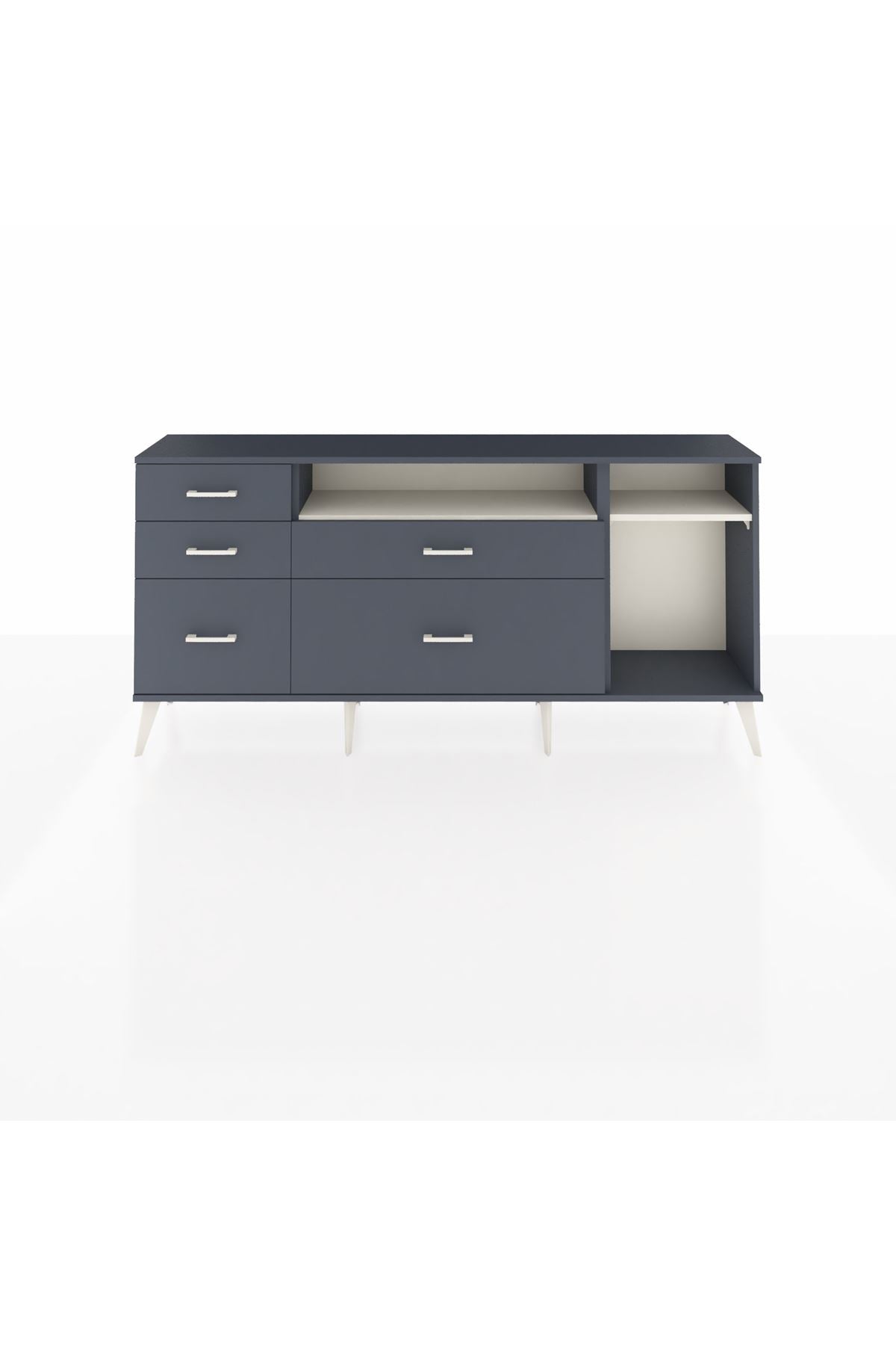 Arges Konsol 2 Raflı 5 Çekmeceli 176x30x83 - S148M015V14A