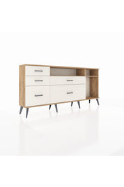Arges Konsol 2 Raflı 5 Çekmeceli 176x30x83 - S148M015V19A