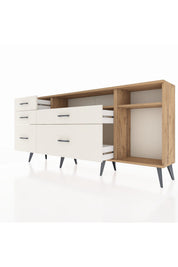 Arges Konsol 2 Raflı 5 Çekmeceli 176x30x83 - S148M015V19A
