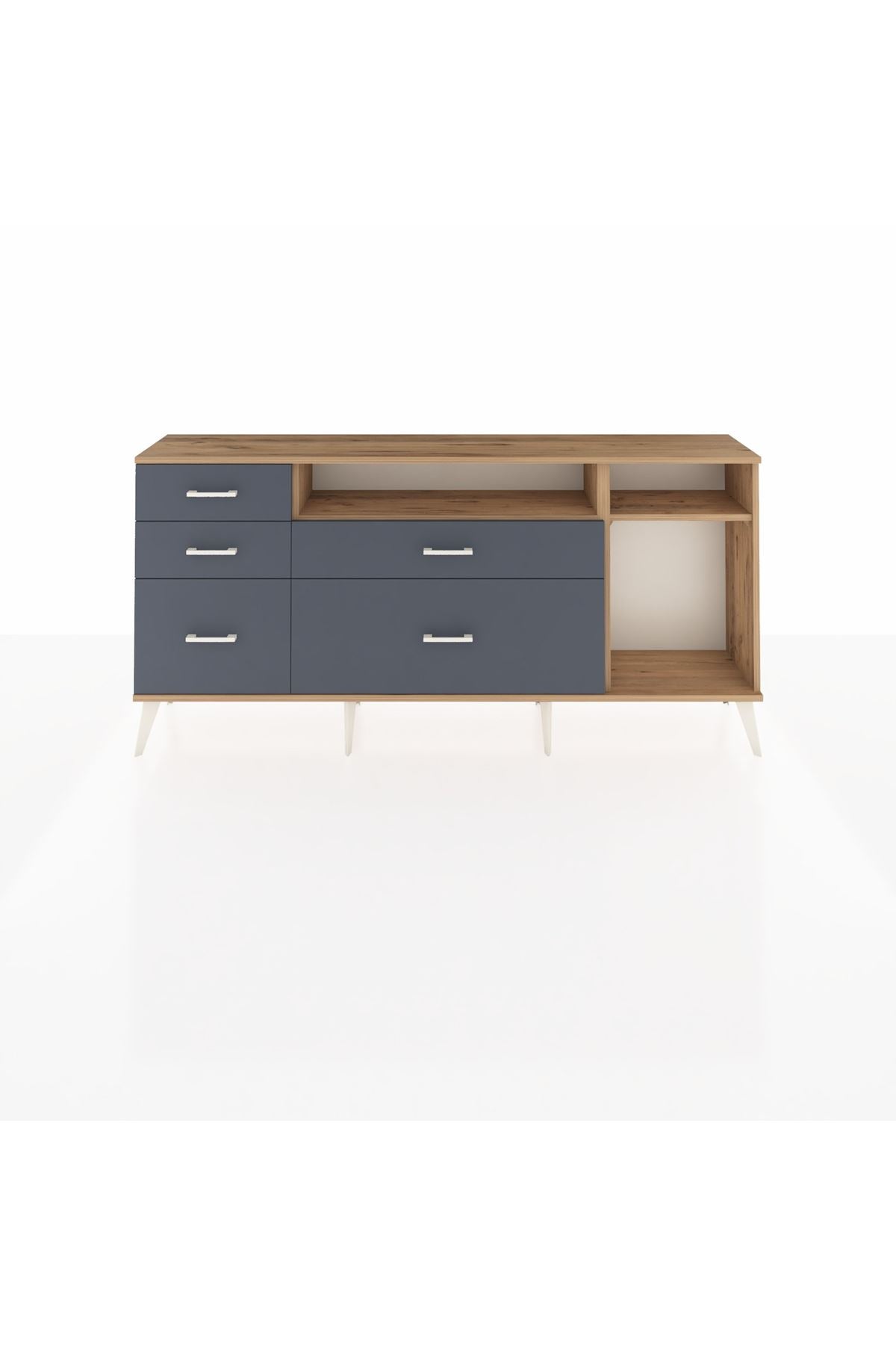 Arges Konsol 2 Raflı 5 Çekmeceli 176x30x83 - S148M015V20A