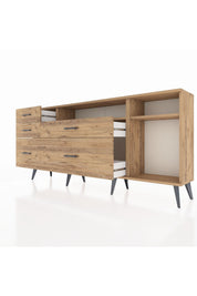 Arges Konsol 2 Raflı 5 Çekmeceli 176x30x83 - S148M015V21A