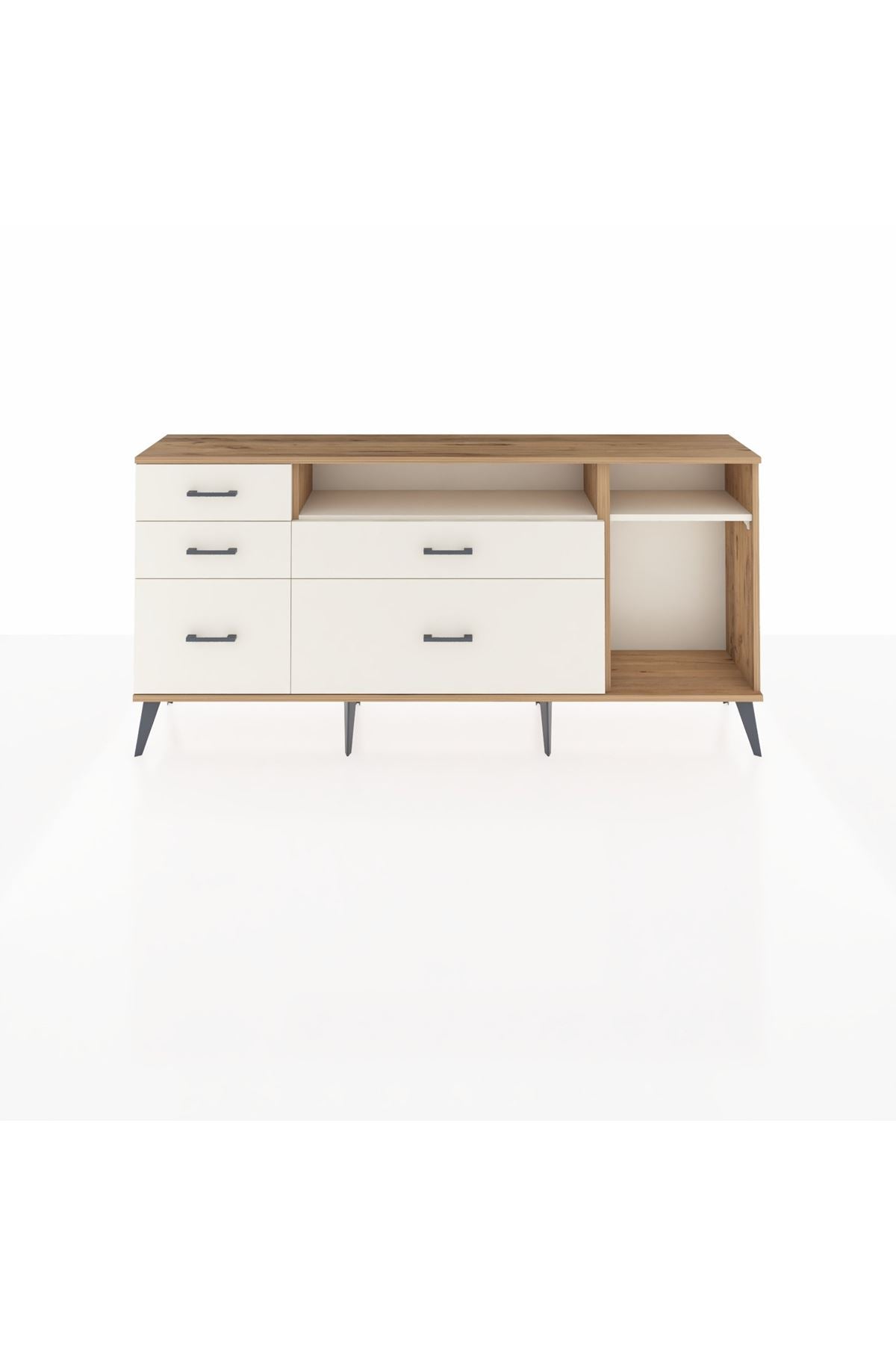 Arges Konsol 2 Raflı 5 Çekmeceli 176x30x83 - S148M015V22A