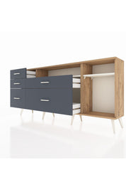 Arges Konsol 2 Raflı 5 Çekmeceli 176x30x83 - S148M015V23A