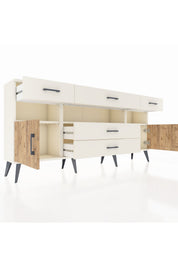 Arges Konsol 3 Raflı 5 Çekmeceli 2 Kapaklı 176x30x83 - S148M016V01A