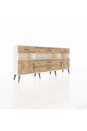 Arges Konsol 3 Raflı 5 Çekmeceli 2 Kapaklı 176x30x83 - S148M016V03A