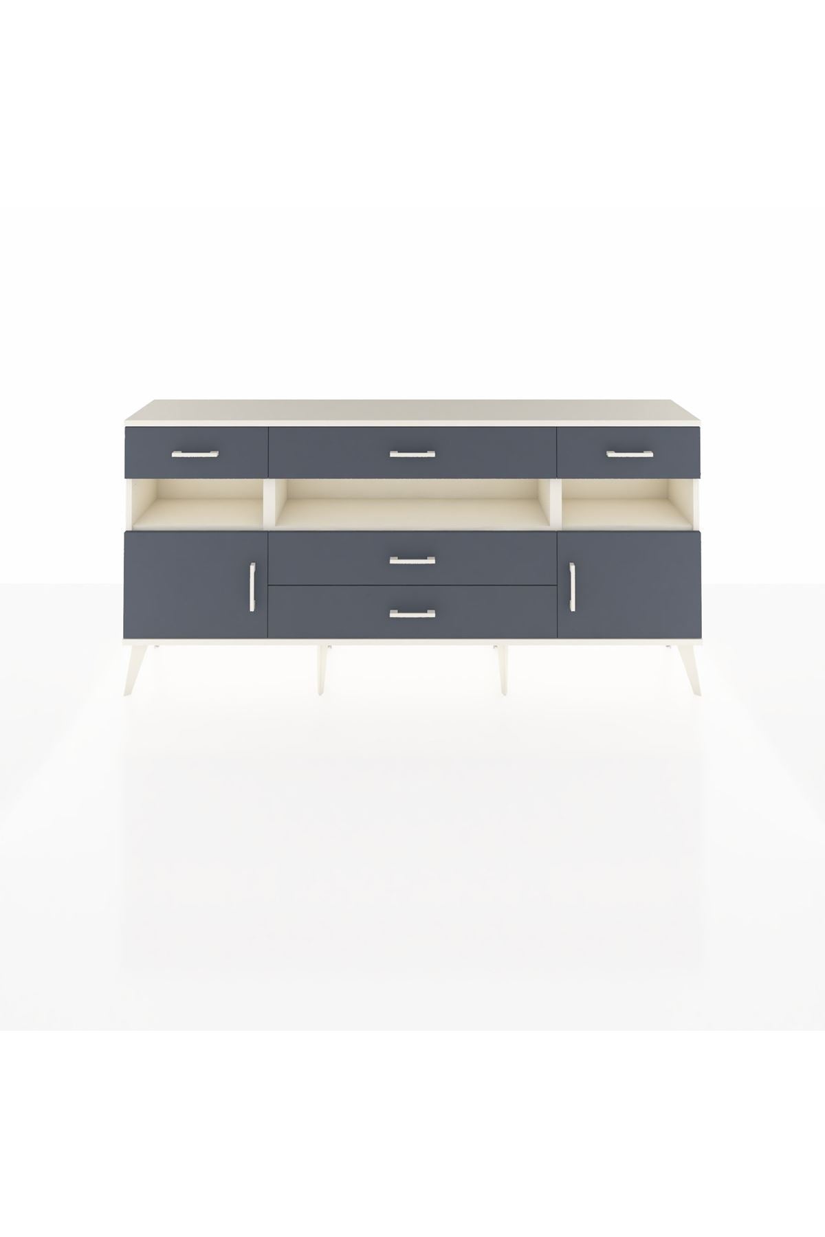 Arges Konsol 3 Raflı 5 Çekmeceli 2 Kapaklı 176x30x83 - S148M016V08A