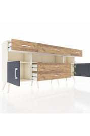 Arges Konsol 3 Raflı 5 Çekmeceli 2 Kapaklı 176x30x83 - S148M016V09A