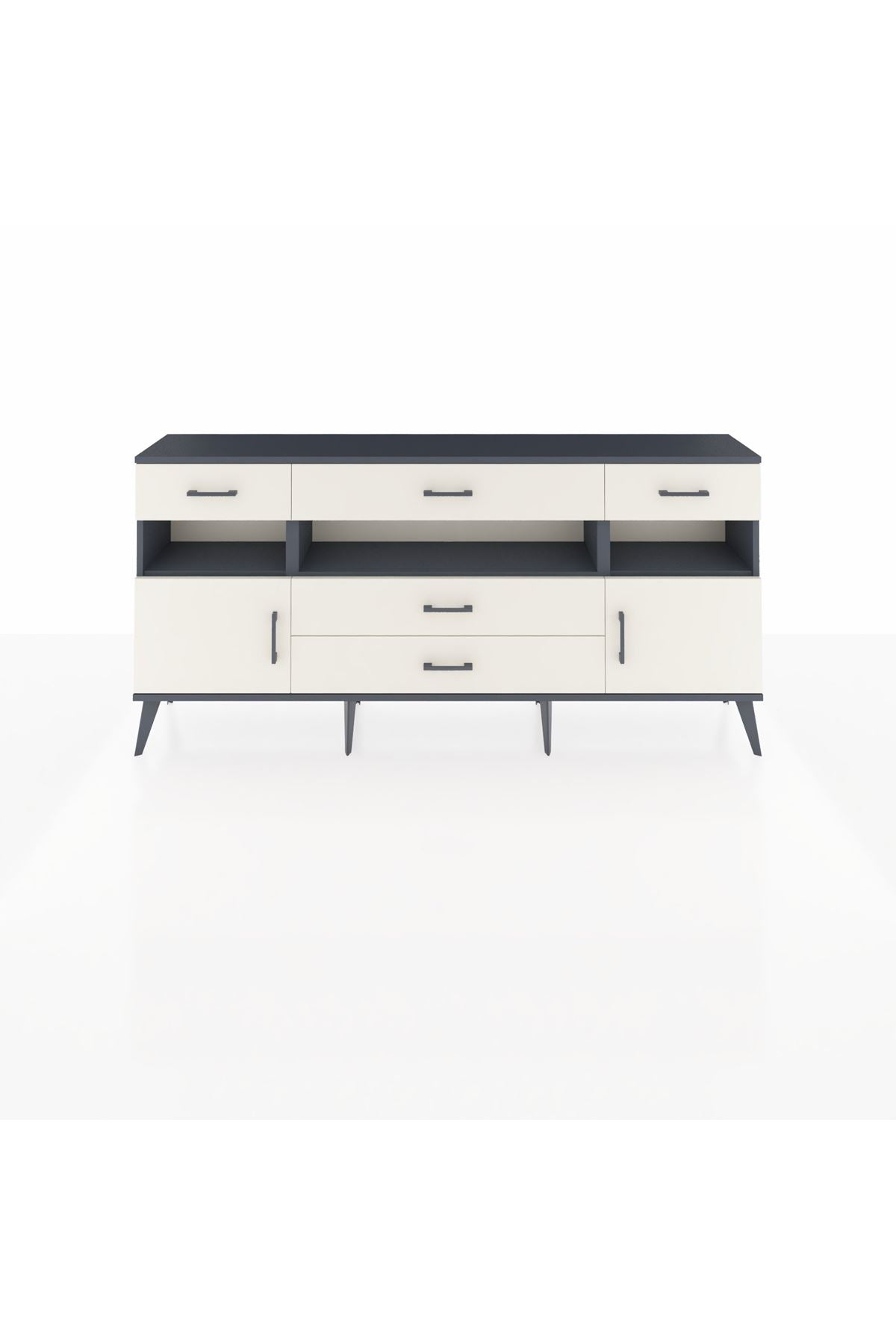 Arges Konsol 3 Raflı 5 Çekmeceli 2 Kapaklı 176x30x83 - S148M016V13A