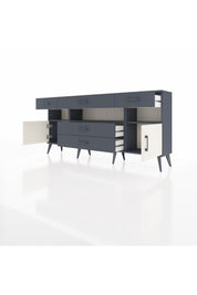 Arges Konsol 3 Raflı 5 Çekmeceli 2 Kapaklı 176x30x83 - S148M016V14A