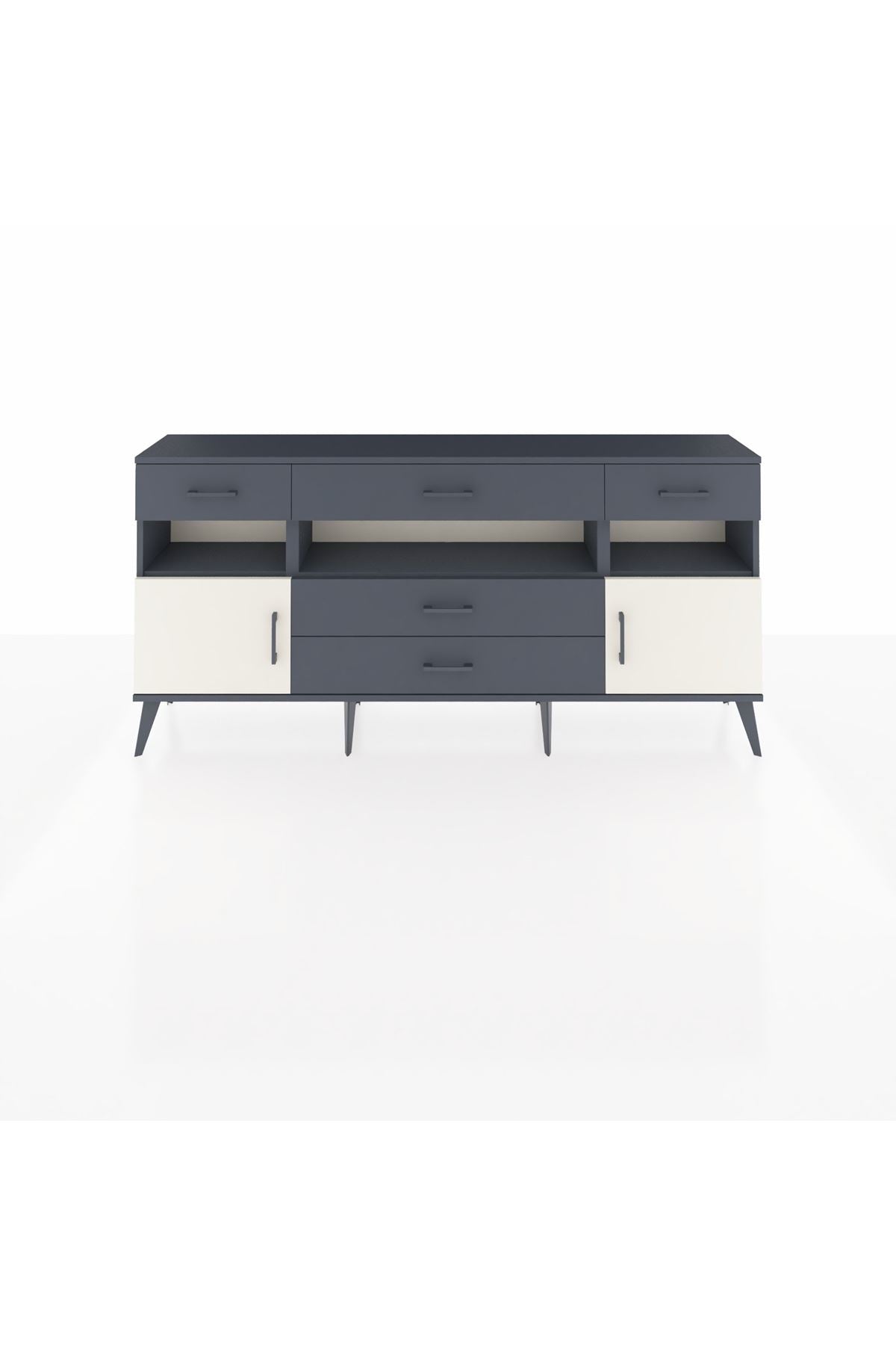 Arges Konsol 3 Raflı 5 Çekmeceli 2 Kapaklı 176x30x83 - S148M016V14A
