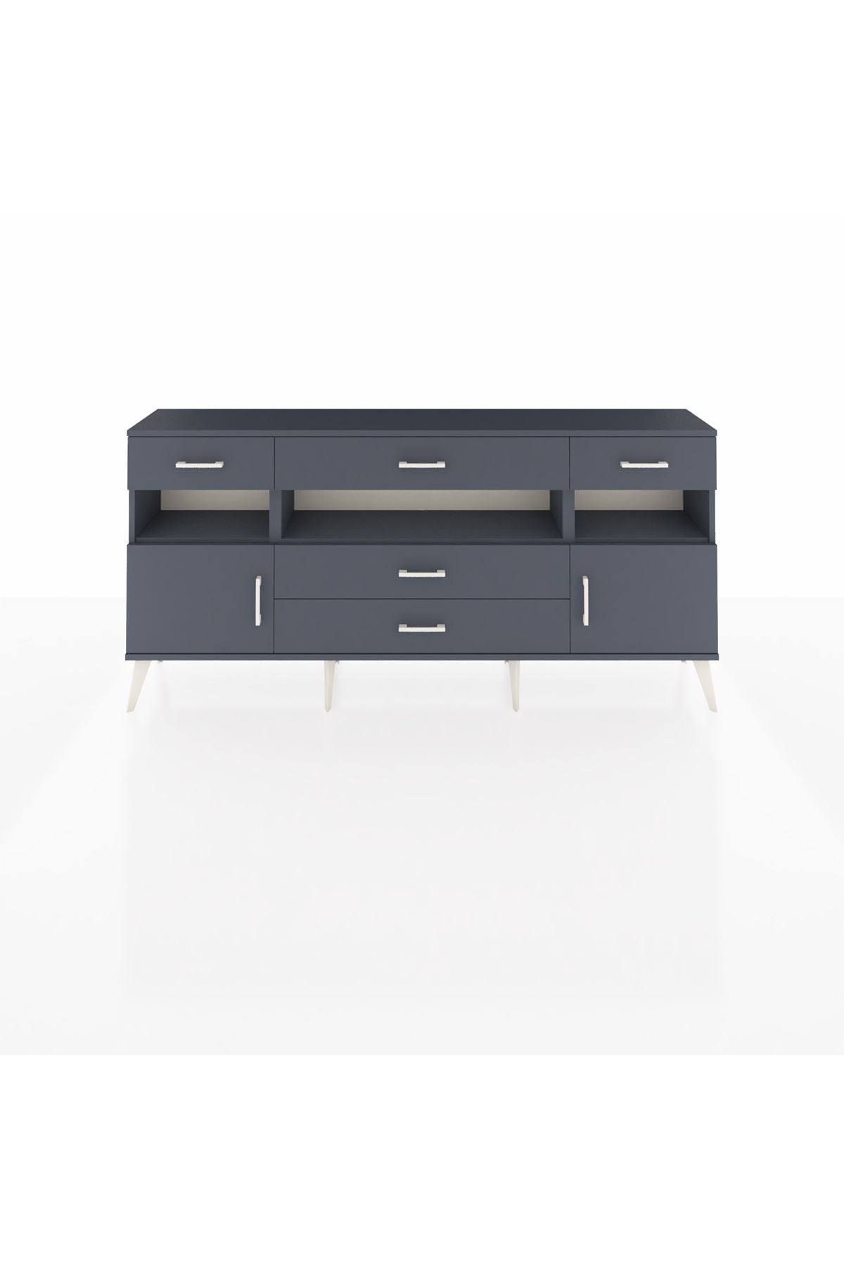 Arges Konsol 3 Raflı 5 Çekmeceli 2 Kapaklı 176x30x83 - S148M016V17A