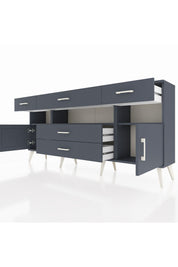 Arges Konsol 3 Raflı 5 Çekmeceli 2 Kapaklı 176x30x83 - S148M016V17A