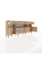 Arges Konsol 3 Raflı 5 Çekmeceli 2 Kapaklı 176x30x83 - S148M016V21A