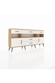 Arges Konsol 3 Raflı 5 Çekmeceli 2 Kapaklı 176x30x83 - S148M016V22A