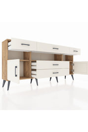 Arges Konsol 3 Raflı 5 Çekmeceli 2 Kapaklı 176x30x83 - S148M016V22A