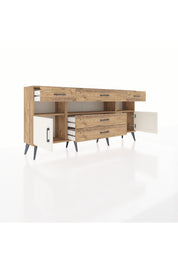 Arges Konsol 3 Raflı 5 Çekmeceli 2 Kapaklı 176x30x83 - S148M016V24A
