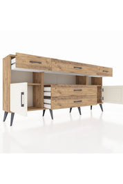 Arges Konsol 3 Raflı 5 Çekmeceli 2 Kapaklı 176x30x83 - S148M016V24A