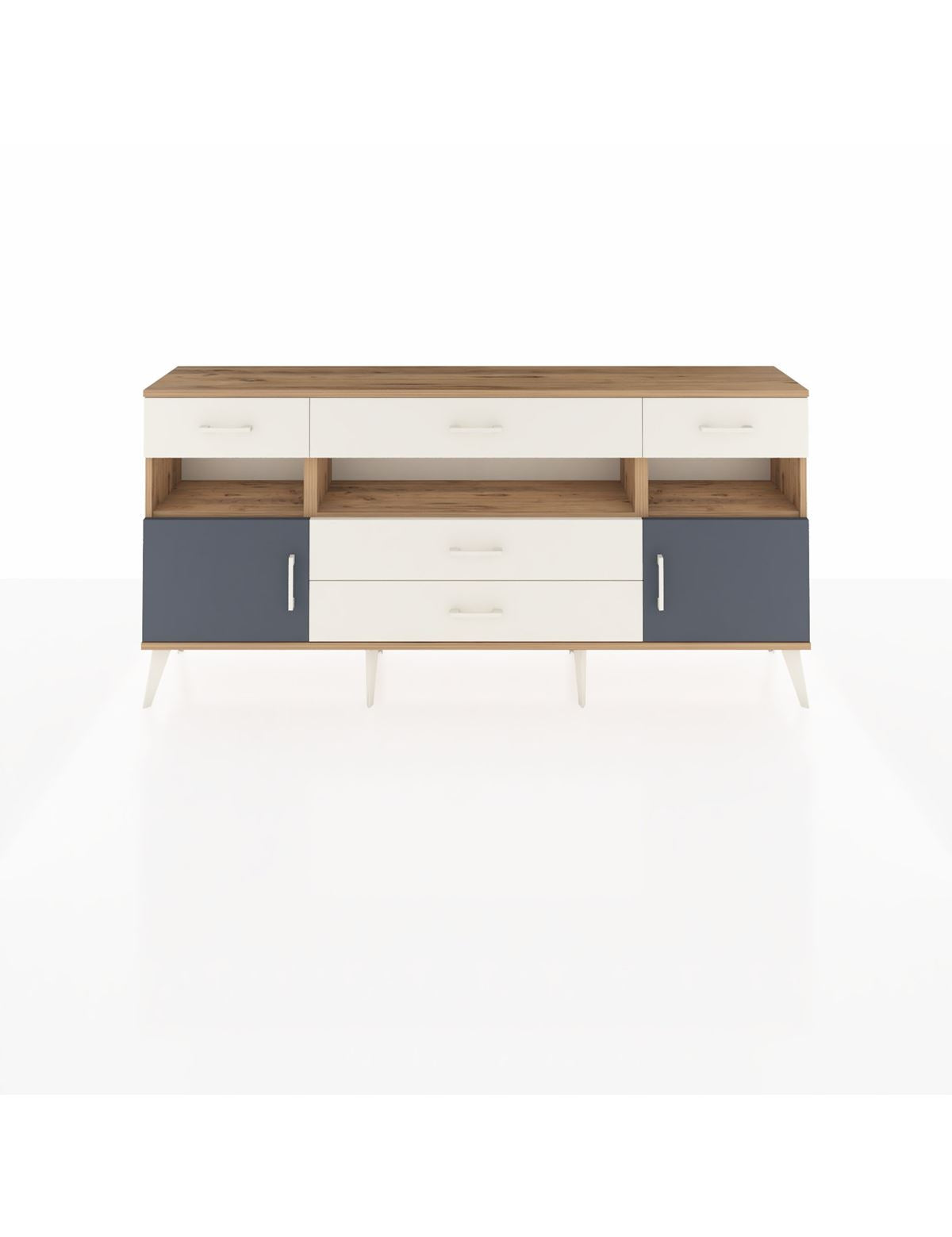 Arges Konsol 3 Raflı 5 Çekmeceli 2 Kapaklı 176x30x83 - S148M016V25A