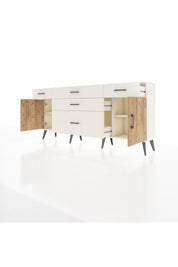 Arges Konsol 2 Raflı 5 Çekmeceli 2 Kapaklı 176x30x83 - S148M017V01A