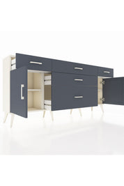 Arges Konsol 2 Raflı 5 Çekmeceli 2 Kapaklı 176x30x83 - S148M017V08A