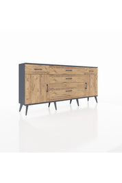Arges Konsol 2 Raflı 5 Çekmeceli 2 Kapaklı 176x30x83 - S148M017V12A
