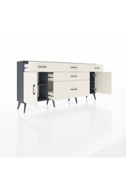 Arges Konsol 2 Raflı 5 Çekmeceli 2 Kapaklı 176x30x83 - S148M017V13A