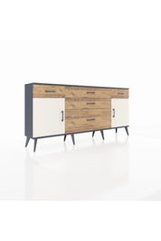 Arges Konsol 2 Raflı 5 Çekmeceli 2 Kapaklı 176x30x83 - S148M017V15A