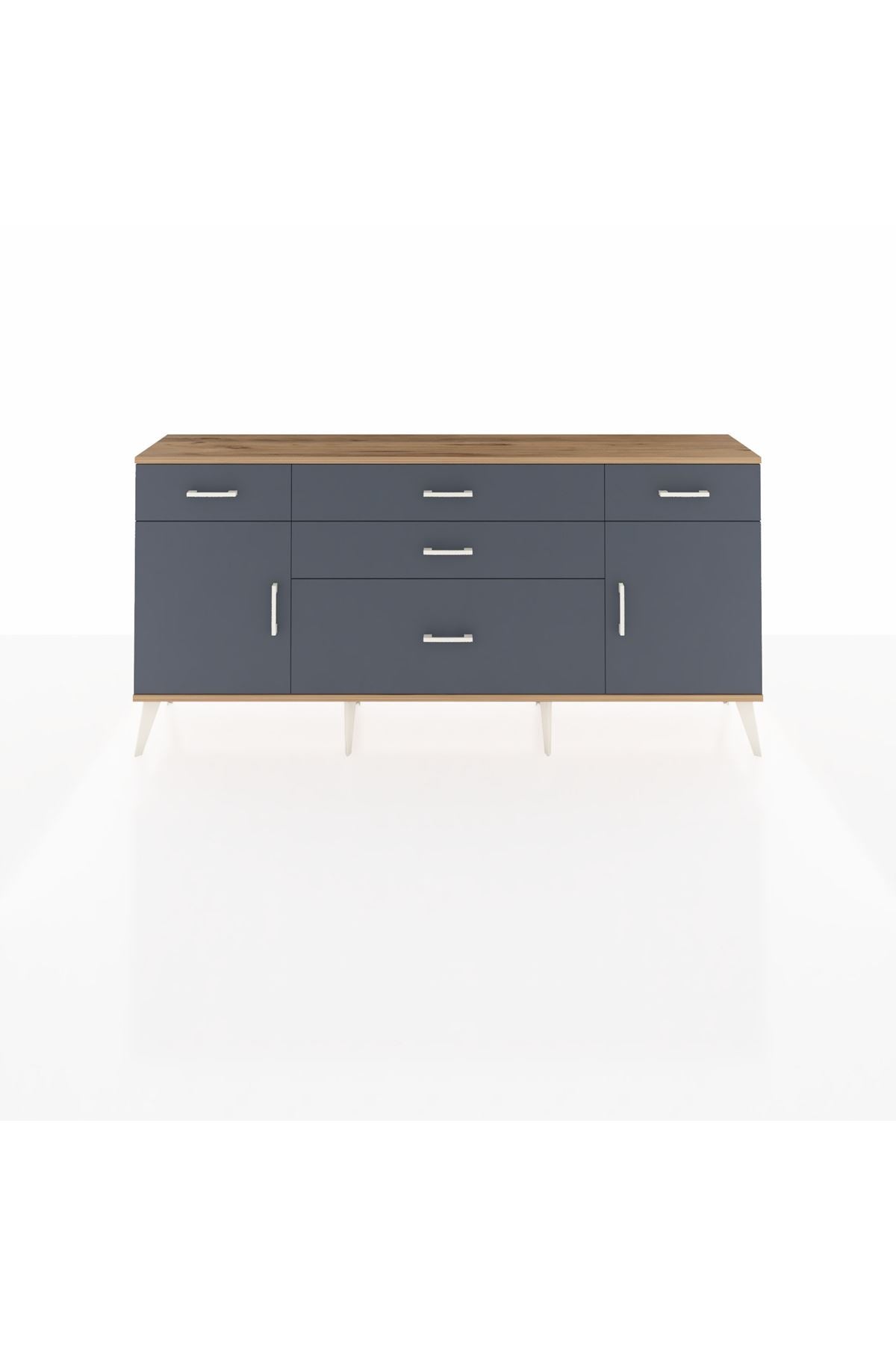 Arges Konsol 2 Raflı 5 Çekmeceli 2 Kapaklı 176x30x83 - S148M017V26A