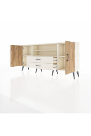 Arges Konsol 4 Raflı 2 Çekmeceli 2 Kapaklı 176x30x83 - S148M018V01A