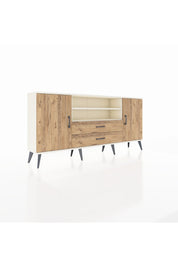 Arges Konsol 4 Raflı 2 Çekmeceli 2 Kapaklı 176x30x83 - S148M018V03A