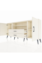 Arges Konsol 4 Raflı 2 Çekmeceli 2 Kapaklı 176x30x83 - S148M018V04A