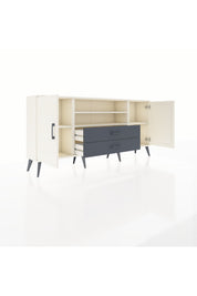 Arges Konsol 4 Raflı 2 Çekmeceli 2 Kapaklı 176x30x83 - S148M018V05A